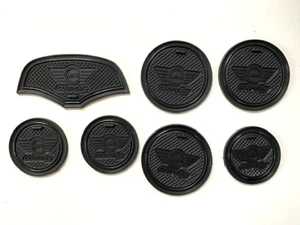 MINI COOPER S (F56 \ F55) 2014 - 2022 (7 PIECE) INTERIOR DASH GATE PAD SET BLACK - Picture 1 of 5