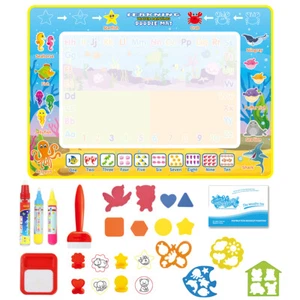 Water Doodle Mat 39″×27″Reusable Drawing Writing Doodle Board Educational Toy US - Picture 1 of 8
