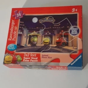 Ravensburger Chuggington Trains Glow in Dark 24 PC Super Sized Kids Floor Puzzle - Picture 1 of 6