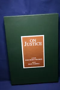 ON JUSTICE BOOK JOHN MAURICE MARY FARRELL SIGNED AND FINGERPRINTED 2006 SPOKANE - Picture 1 of 13