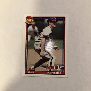 1991 Topps --. Donnie Hill California Angels #36 - Picture 1 of 2