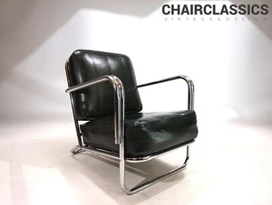 Art Deco Stahlrohrsessel im Stil Gilbert Rhode Troy Sunshade, 1930 - Bild 1 von 19