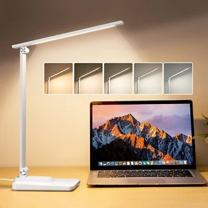 Lampada Da Scrivania a LED, Lampada Scrivania LED Pieghevole & Portatile, 15 Mod - Foto 1 di 12