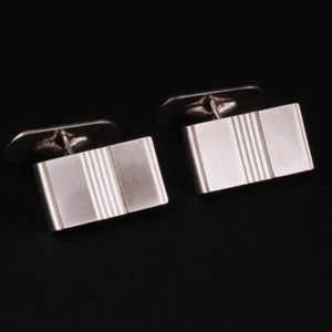 Vintage Sterling Silver Cufflinks. Art Deco. 835S. MADE IN DENMARK. HANDMADE. - Picture 1 of 5