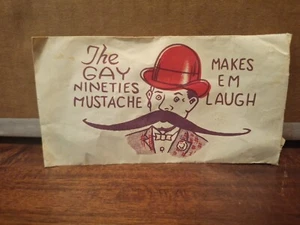 Rare Vintage The Gay Nineties Mustache Novelty Disguise Made in Japan - Picture 1 of 3