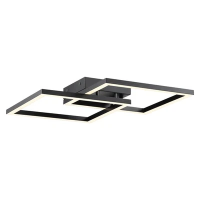 Access Lighting 63966LEDD-BL/ACR Squared Flush Mount Black - Image 1 of 2