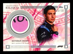 2023 TOPPS ECCELLENZA F1 RELIQUIA ESTEBAN OCON RED RELIC PATCH RARA SSP #3/10! - Foto 1 di 2