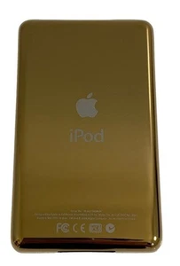 Nuevo Dorado iPod Classic 5to 6to 7o Grueso Parte Trasera Metal Cromado Blanco GB - Imagen 1 de 1