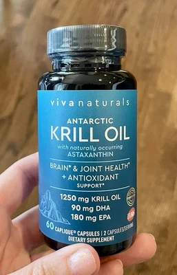 Aceite de Krill Antártico con Astaxantina, 60 Cápsulas Caplique® ex 2026 Foto 1 de 2