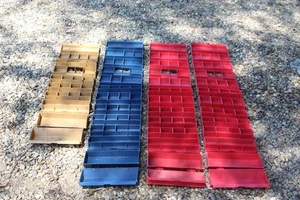 Vtg ROLYKIT Red Organizer Roll-Up Case Tackle Tool Box Toys Arts Crafts Storage - Picture 1 of 8