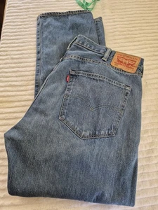 Levi's 501 Botón Mosca Vaqueros Original 40x30 Azul Denim Hombre - Imagen 1 de 12
