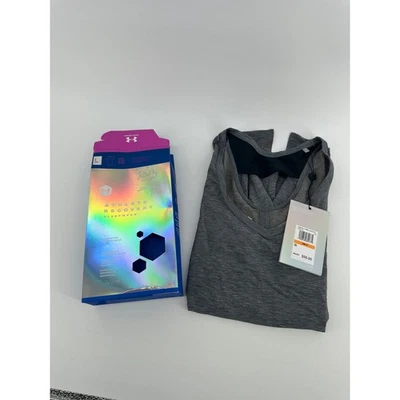 Under Armour Athlete Recovery Sleepwear Gray Relaxed Fit V-Neck Top Small - Image 1 of 4