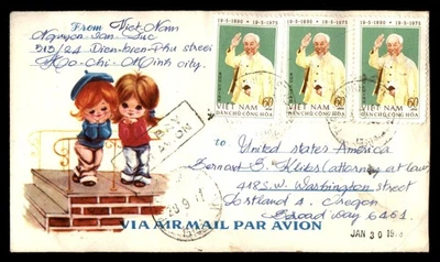 Mayfairstamps Vietnam años 70 a EE. UU. Portland O cubierta de correo aéreo aau_80795 Foto 1 de 2