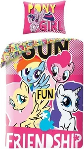 My Little Pony Bed Set MLP Duvet Cover Single 140x200cm Cotton Bag - Picture 1 of 1
