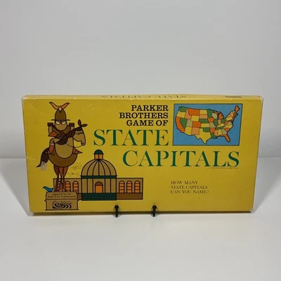 Game of State Capitals Parker Brothers 1966 COMPLETE Vintage Board Games - Image 1 of 4