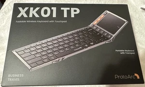 ProtoArc XK01 TP Portable Folding Keyboard Bluetooth W/Touchpad Multi-Device NIB - Imagen 1 de 6