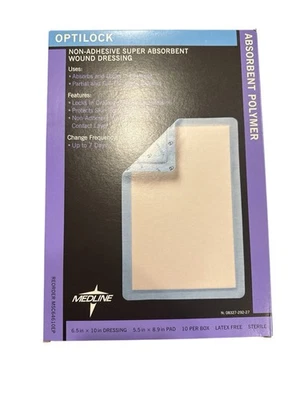 Optilock Wound Dressing 6.5 X 10 Pack Of 10 Exp 2028 - Image 1 of 2