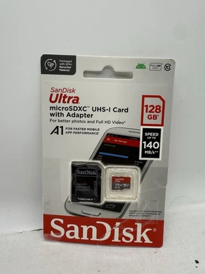 SanDisk 128GB Ultra microSDXC A1 UHS-I/U1 Class 10 Memory Card w/ Adapter - Image 1 of 4