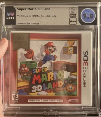 Super Mario 3D Land 3DS Sealed and Graded WATA 9.8 A++ - Image 1 of 2