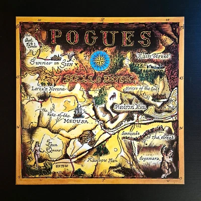 THE POGUES - HELL'S DITCH Limited Edition ORANGE TRANSLUCENT Vinyl LP Folk Rock - Image 1 of 4