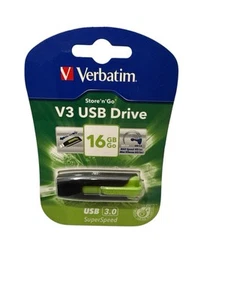 Unidad flash Verbatim SNG Memory Stick V3 USB 3.0 16 GB - Verde - Imagen 1 de 2