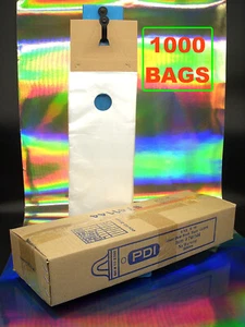 1000 DOORKNOB Bags 5.5 X 16 Clear .4 MIL Plastic Hanging Newspaper PROMO Flyer - Picture 1 of 7
