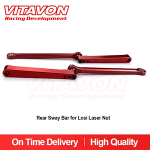 Vitavon Redesigned CNC alu#7075 Rear Sway Bar for Losi LaserNut Red - Picture 1 of 6