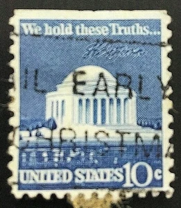 United States - Jefferson Memorial & Signature 10 cents 1973 Sg:US 1516 - Picture 1 of 1