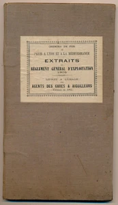 PLM - Règlement Général d'Exploitation 1905 - Chemin de Fer - Picture 1 of 1