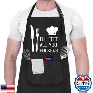Funny Cooking Aprons for Men Gifts for Dad, Husband, Boyfriend, Brother, Men - Picture 1 of 5