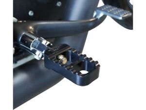 JOKER MACHINE Stubby Serrated Adjustable Foot Pegs Stubby Version Black, Anodiz