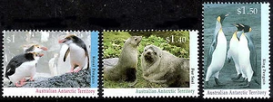 AAT 1993 Wildlife Series II Hi-Vals set of 3 MNH. Penguins/Seals • FREE POST • - Picture 1 of 1