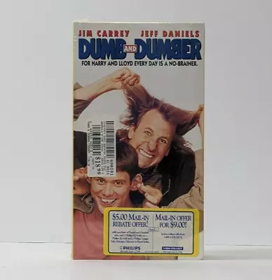 New Sealed Dumb and Dumber VHS 90s Comedy Movie Jim Carrey Collectible - Image 1 of 4