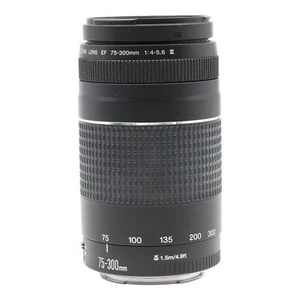 Objektiv Zoom Canon Lens EF 75-300mm 75-300 mm 4-5.6 III - Canon EOS - Bild 1 von 4