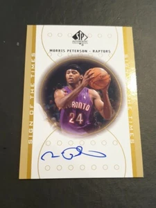 2000-01 SP Authentic Sign of the Times Morris Peterson Autograph-Toronto Raptors - Picture 1 of 1