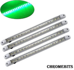 LED Vert 24v Eclairage Habitacle Lampes x4 Sur / Interrupteur Pour Scania Man - Imagen 1 de 4