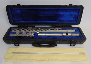 Flauta Selmer Modelo 1206 Plateado Estuche Rígido Herramienta de Limpieza Hecha en EE. UU. 26.5" - Imagen 1 de 11