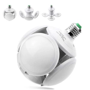 LED Folding Light Bulb Deformable Football Bulb B22 Garage 6500K Daylight - Picture 1 of 4
