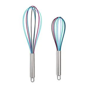 Core Kitchen Stainless Steel & Silicone 2pc Whisk Set - Cool Rainbow - Picture 1 of 1