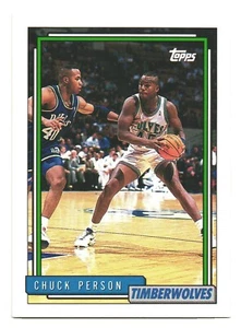 1992-93 Topps NBA Basketball Minnesota Timberwolves Chuck Person - Bild 1 von 2