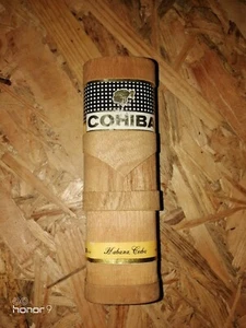 Tubo porta sigari in legno vuoto cohiba - Foto 1 di 7