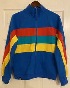 NEU LEGO Target blau Herren Farbe Block Streifen Reißverschluss Spurjacke Größe Small - Bild 1 von 11