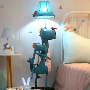 Lodge Kids Doll Table Lamp Adjustable Dinosaur Standing Floor Light Bedroom Deco - Picture 1 of 6