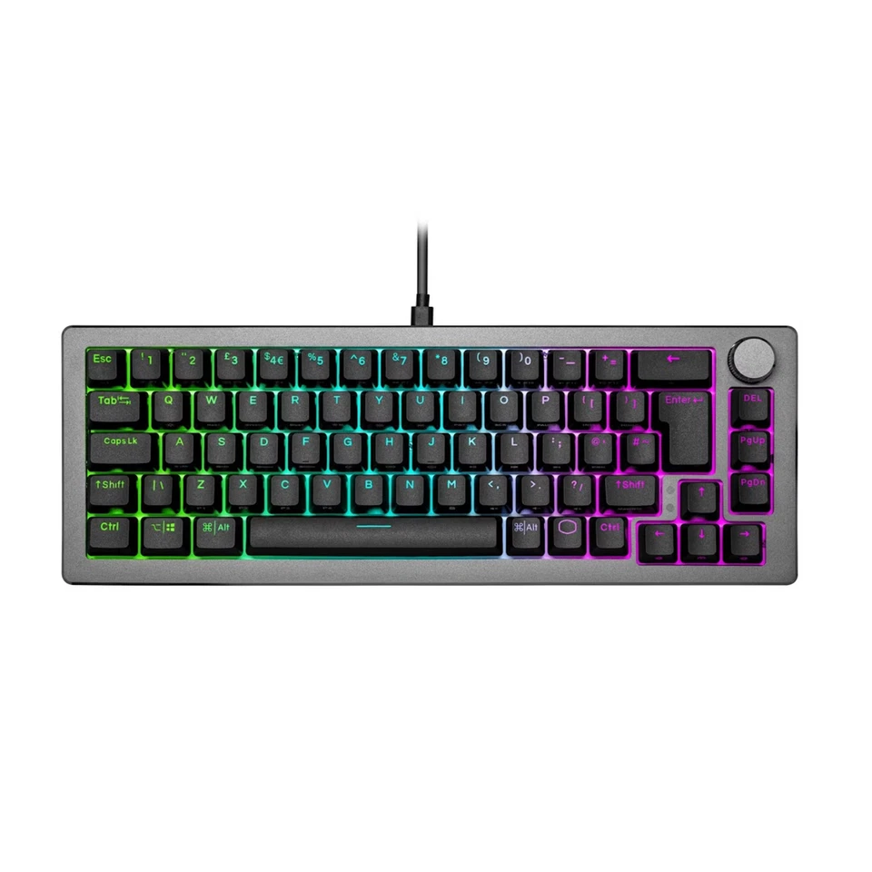 Cooler Master CK720 65% Mechanical Keyboard White Switches Space Grey - Image 1 of 4