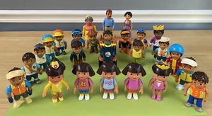 25 DORA the EXPLORER mixed Dollhouse mixed figures Dad Diego Mom bendable LOT - Picture 1 of 14
