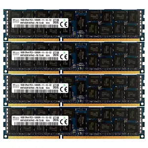 PC3-12800 4x16GB DELL PRECISION WORKSTATION T5500 T5600 T7500 T7600 Memory Ram - Picture 1 of 1