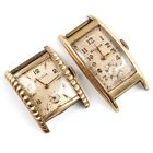 Lot Of 2 Vintage Bulova L0 10K Gold Filled Men's Hand Wind Watches 24 - 33X21 Mm