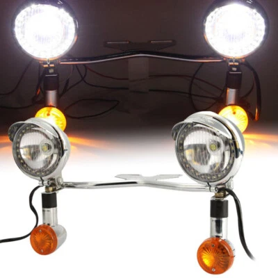 Barra de luz puntual de señal de giro de paso para Yamaha V-Star XVS 950 1100 1300 Classic Foto 1 de 4