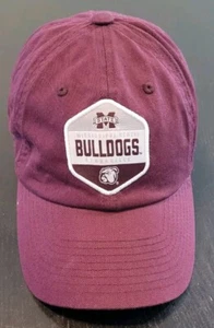 Mississippi State Bulldogs Granate Rojo Papá Sombrero Gorra Correa Ajustable Cautivadora - Imagen 1 de 5
