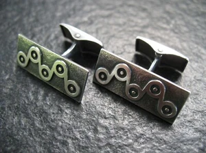 Manschettenknöpfe Silber 830 Jalosepot Oy Jase Finnland Vintage von ca 1965 - Bild 1 von 5